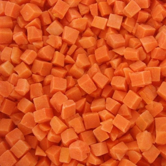 Carrots, Diced, Frozen (20lb)