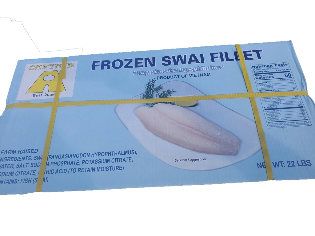 Basa fillets, (22lb) - Basa fillets