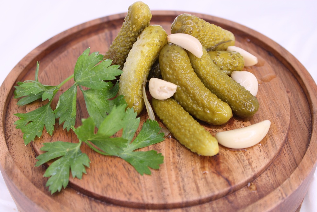 Pickled Baby Cucumbers (Cornichons), 3x7lb