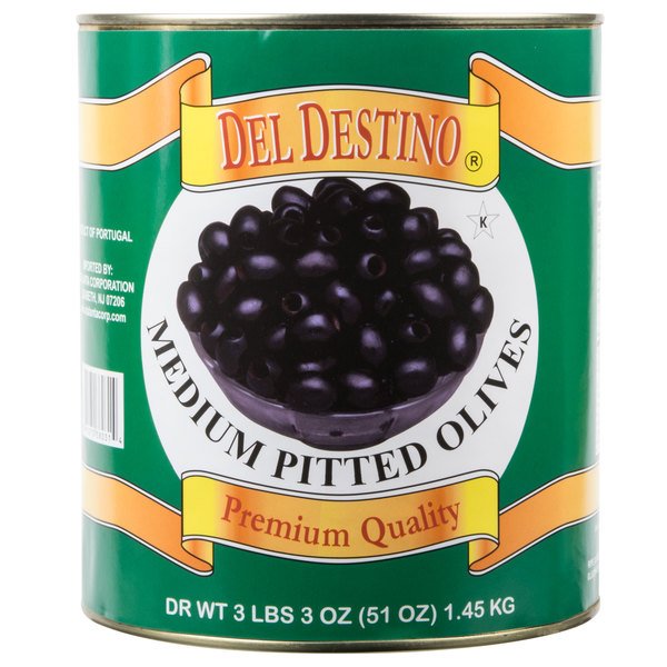 Olives Black, Medium, Pitted (6 cans per case)