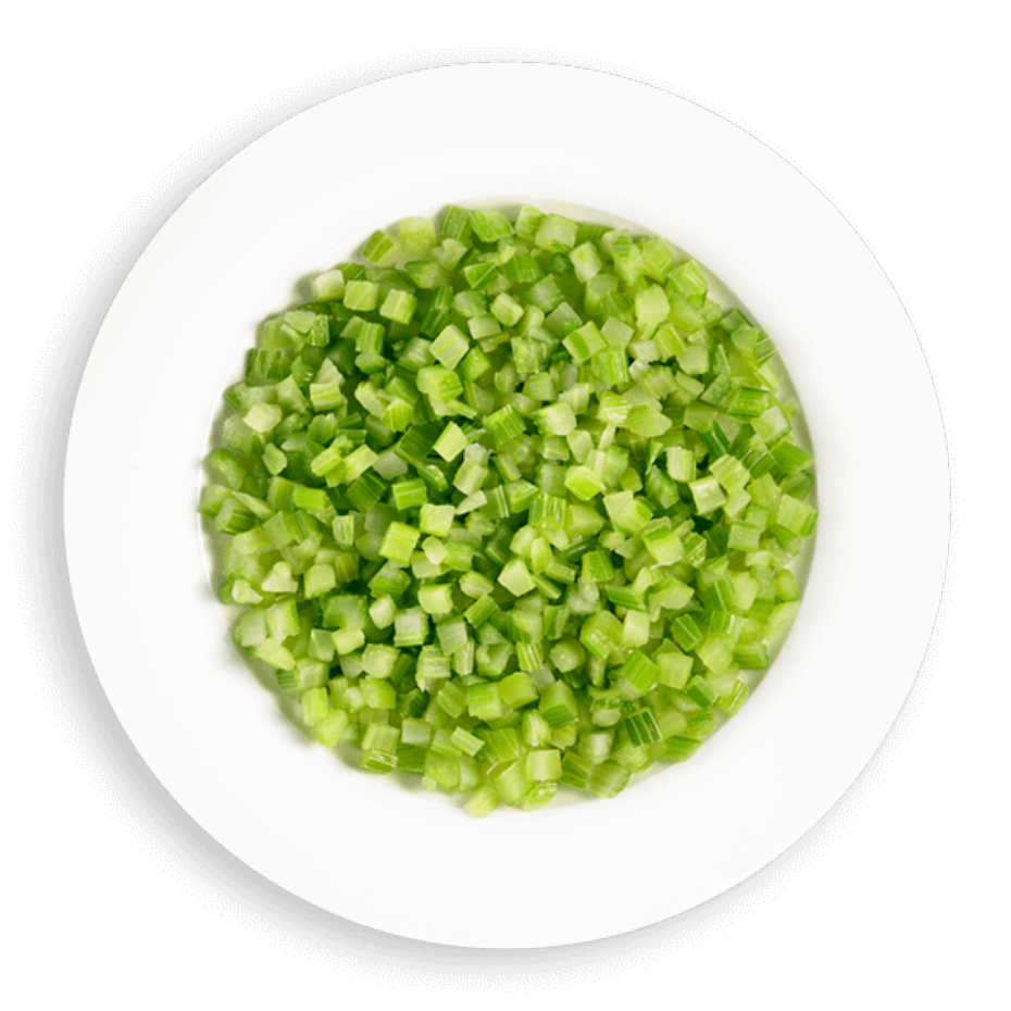 Celery, Diced, Frozen (case of 20lb)