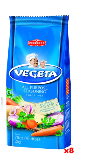 Vegeta Seasoning in the Bag, 2 kg, (8 per case)