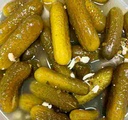 [95136-32] Pickled Cucumber in Brine, Hot & Mild (Bochkovie), 8ct (packed by 32 fl.oz) 
