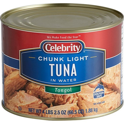 [80005] Tuna, Light in Water, Chunks (6 cans, 66.5oz)