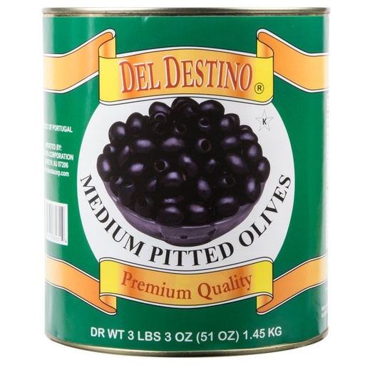 [80029] Olives Black, Medium, Pitted (6 cans per case)